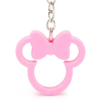 Llavero de silicona con ícono de Minnie Mouse