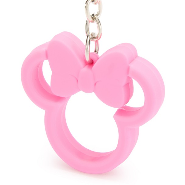 Llavero de silicona con ícono de Minnie Mouse