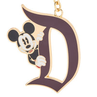 Llavero para bolso Mickey Mouse Disneyland “D” burdeos