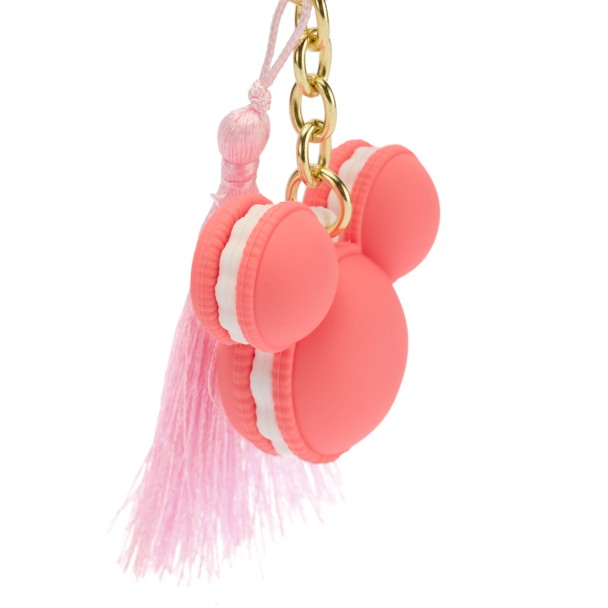 Llavero macaron con ícono de Mickey Mouse - rosado