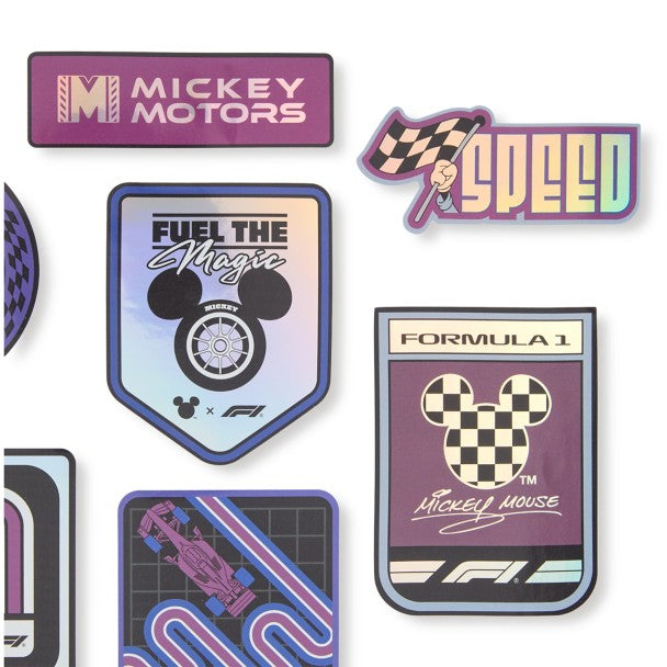 Set de stickers Disney x Formula 1 de Mickey Mouse