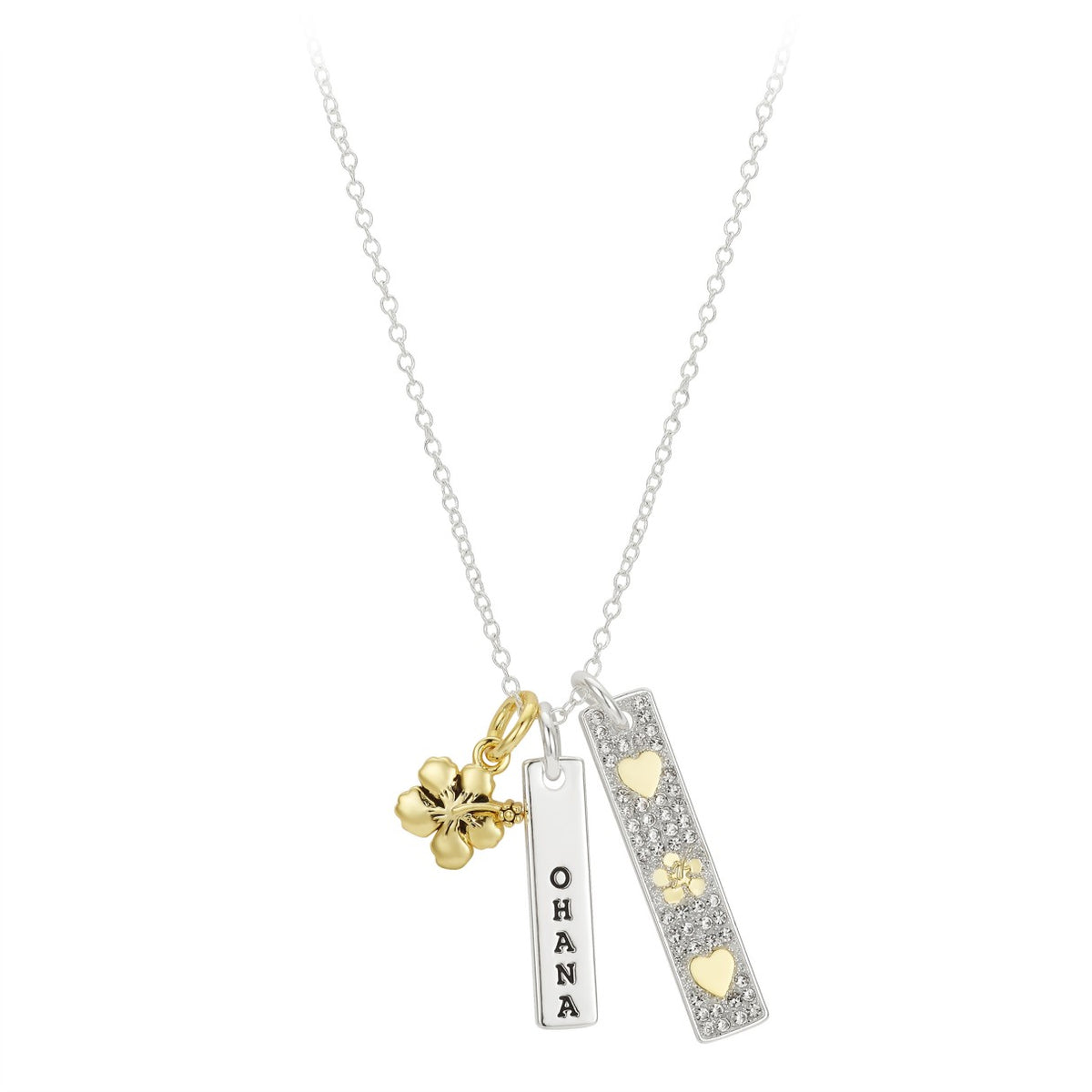 Collar tipo barra Lilo & Stitch «Ohana»