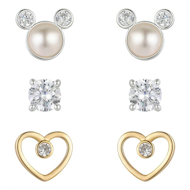 Set de aros nacarados de Mickey Mouse