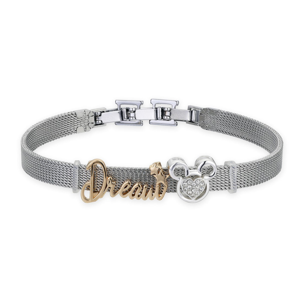 Pulsera de malla con ícono de Mickey Mouse
