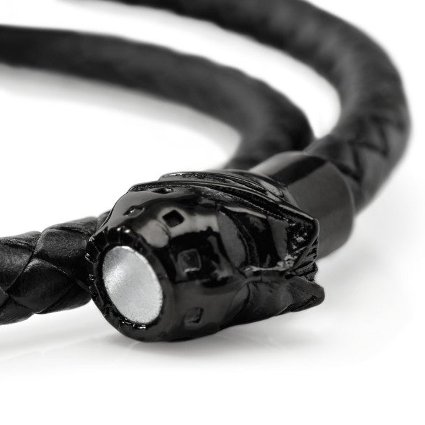 Pulsera doble vuelta con casco de Darth Vader
