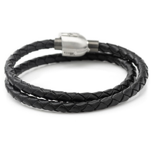 Pulsera doble vuelta con casco de The Mandalorian