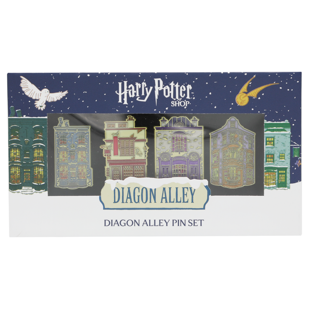 Set de pines navideños Diagon Alley