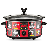 Olla de cocción lenta de Mickey Mouse con recipiente para dips
