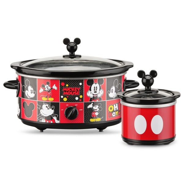 Olla de cocción lenta de Mickey Mouse con recipiente para dips