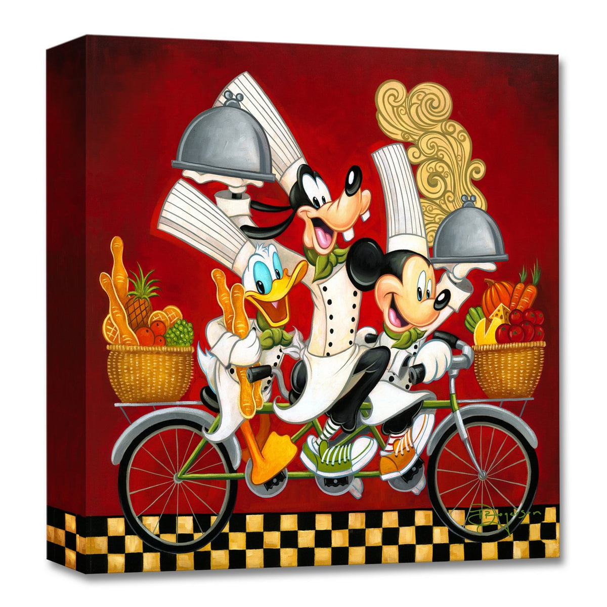 Cuadro Giclée «Wheeling with Flavor» de Mickey Mouse and Friends
