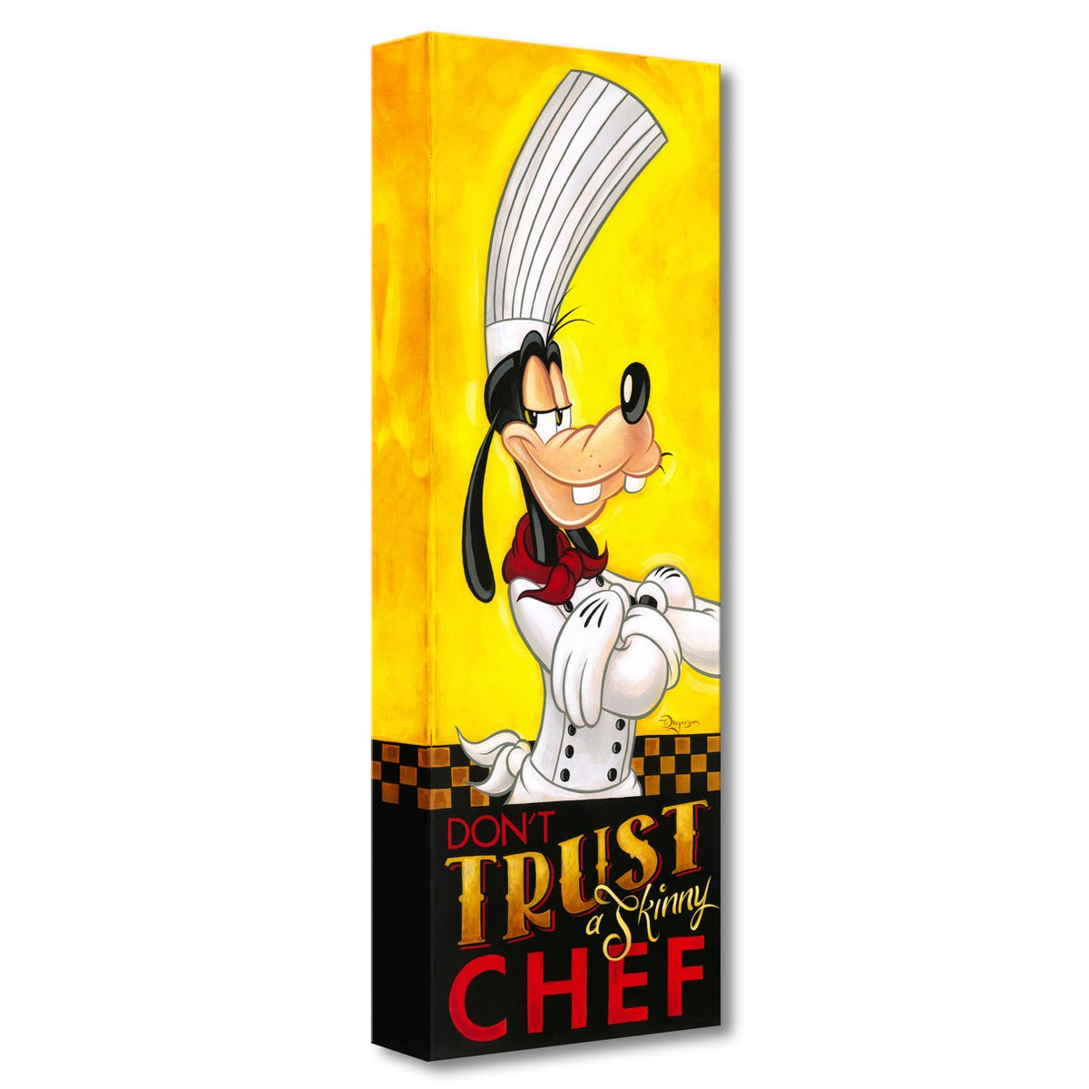 Cuadro Goofy: «No confíes en un chef flaco»