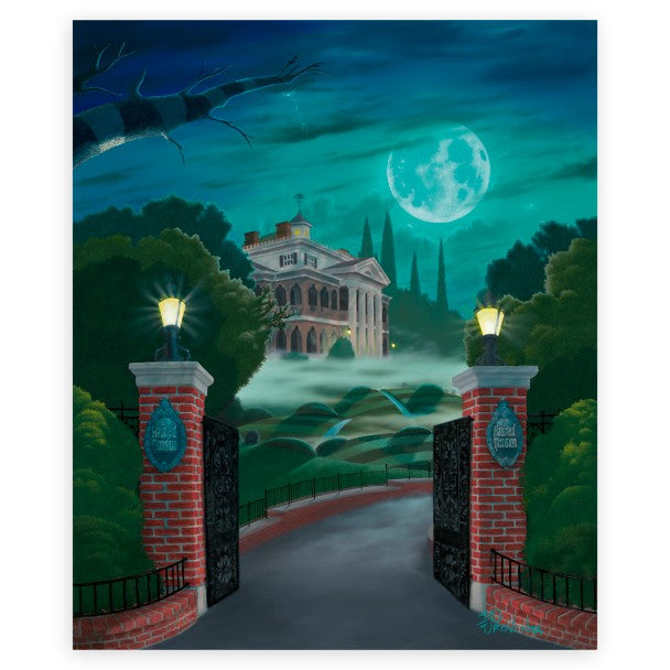 Lámina Giclée firmada Welcome to The Haunted Mansion