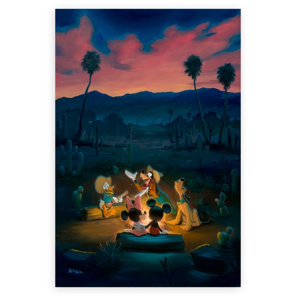 Mickey Mouse y sus amigos: Giclée firmada