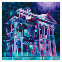 Lámina giclée firmada de The Haunted Mansion