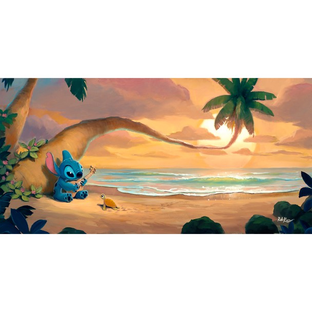Obra en lienzo Stitch «Sunset Serenade» de Rob Kaz