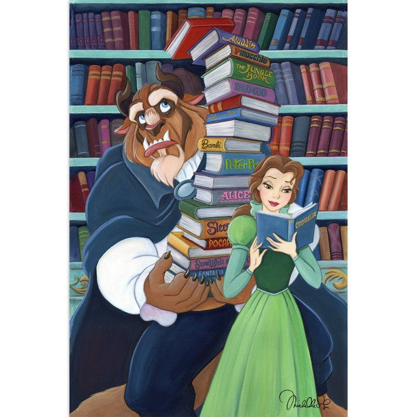 Cuadro Belle's Books de Beauty and the Beast