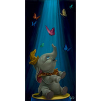 Cuadro en lienzo Dumbo «Dream to Fly»