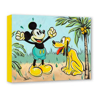 Cuadro de Mickey Mouse y Pluto: Pals in Paradise