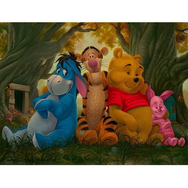 Cuadro en lienzo Winnie the Pooh y sus amigos