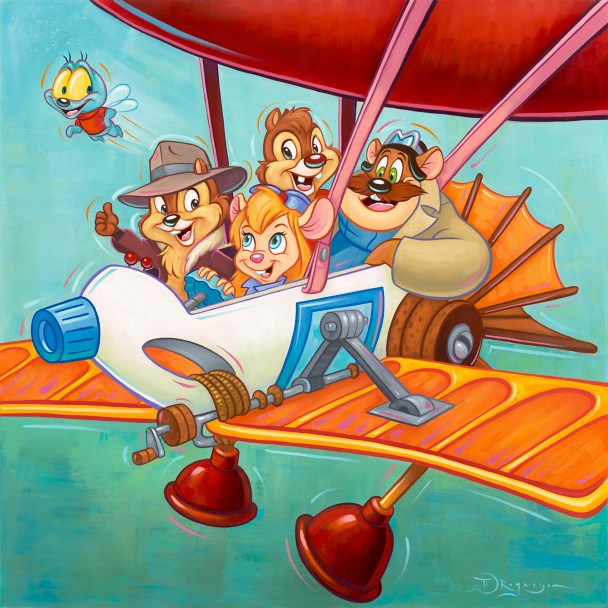 Chip 'n Dale Rescue Rangers: The Ranger Plane en lienzo