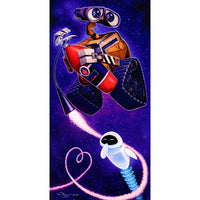 Cuadro en lienzo WALL-E y EVE, de Tim Rogerson