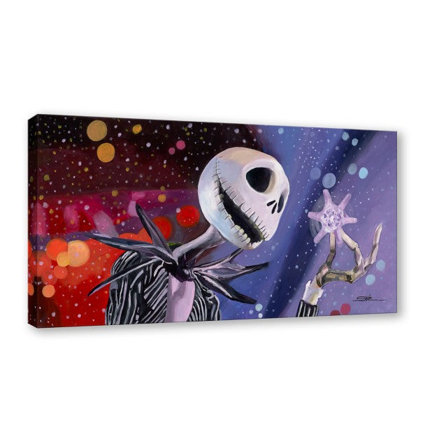 Lienzo firmado Nightmare Before Christmas: White Things in the Air
