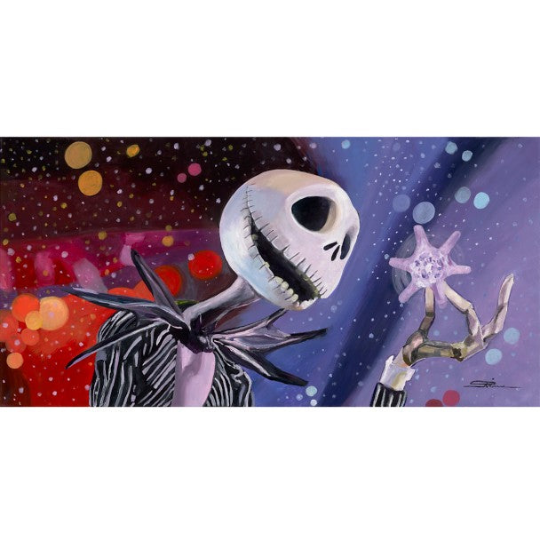 Lienzo firmado Nightmare Before Christmas: White Things in the Air