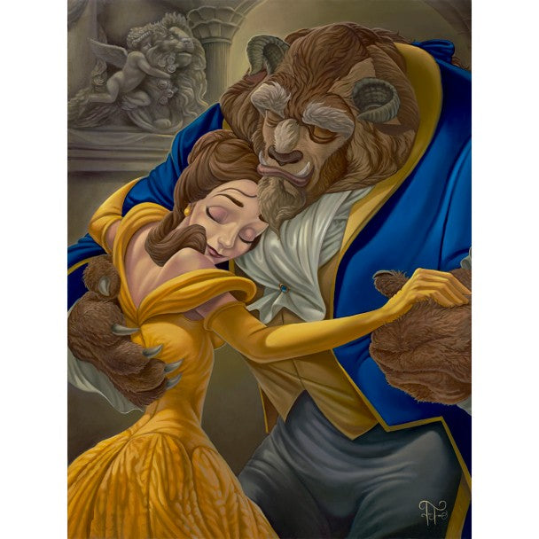 Cuadro en lienzo La Bella y la Bestia: Falling in Love