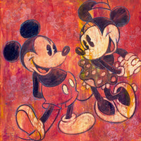 Cuadro en lienzo Mickey y Minnie Mouse: Edición limitada