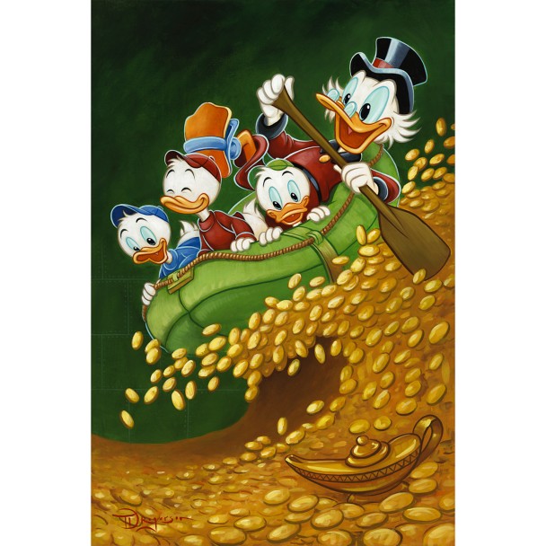 Lienzo en bastidor Scrooge McDuck: Uncle Scrooge's Wild Ride