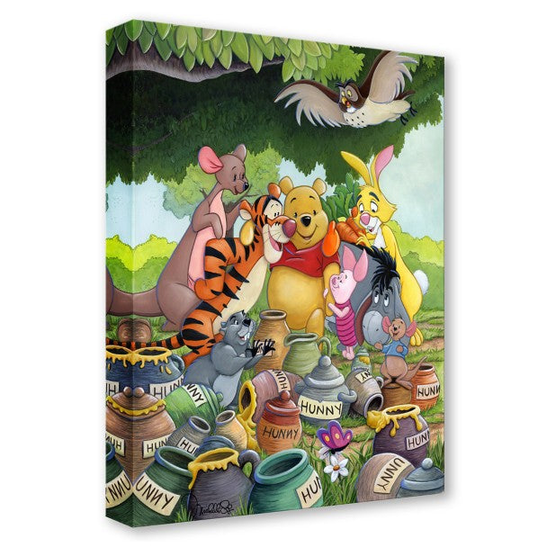 Cuadro en lienzo Winnie the Pooh: Encuentro de miel