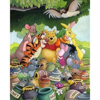 Cuadro en lienzo Winnie the Pooh: Encuentro de miel