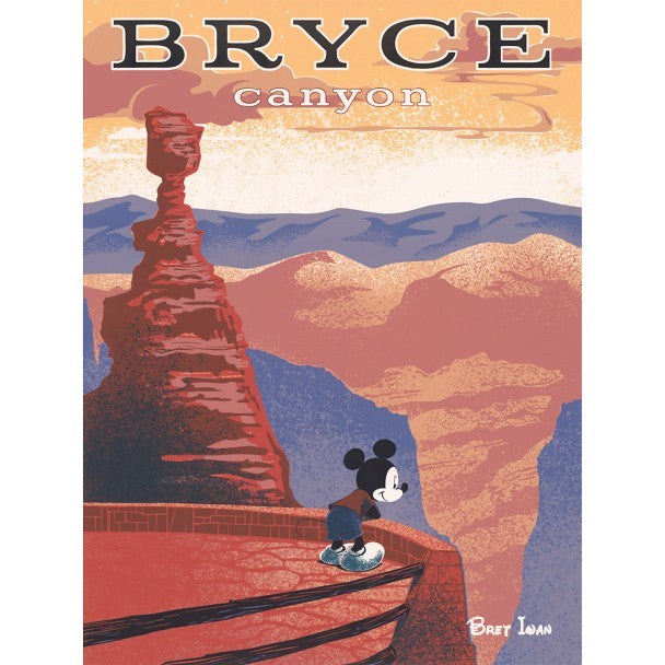 Cuadro en lienzo Mickey Mouse «Bryce Canyon» de Bret Iwan