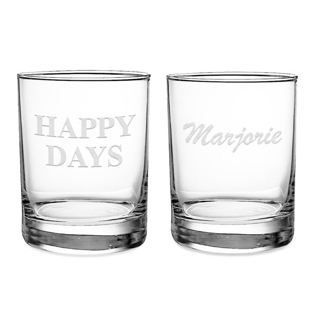 Set de vasos de vidrio personalizado de Walt Disney World