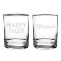 Set de vasos de vidrio personalizado de Walt Disney World