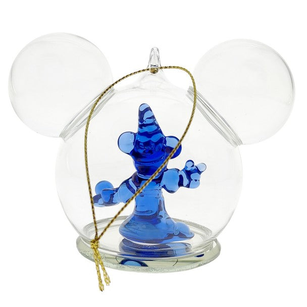 Adorno de vidrio de Mickey, aprendiz de brujo