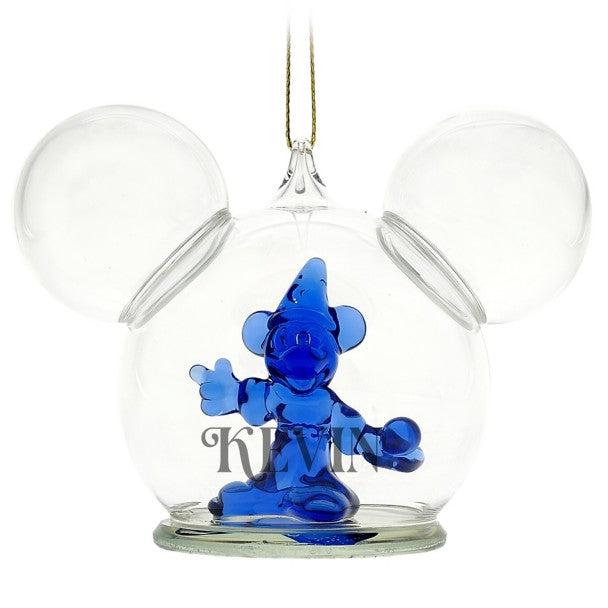 Adorno de vidrio de Mickey, aprendiz de brujo