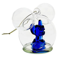 Adorno de vidrio Stitch con ícono de Mickey