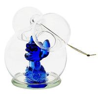Adorno de vidrio Stitch con ícono de Mickey