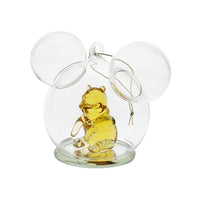 Adorno esférico personalizable de Winnie the Pooh con ícono de Mickey