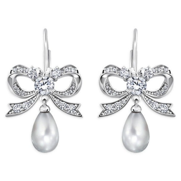 Aros de perla de concha de Minnie Mouse