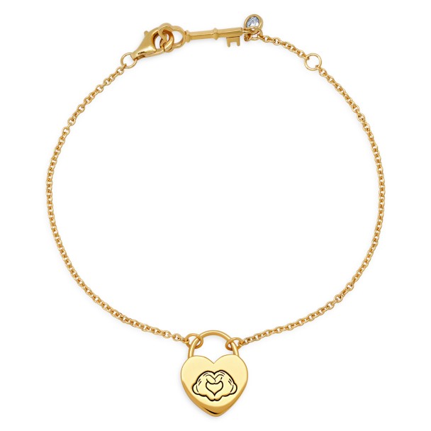 Pulsera de Mickey Mouse con manos de corazón