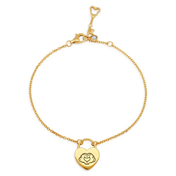 Pulsera de Mickey Mouse con manos de corazón