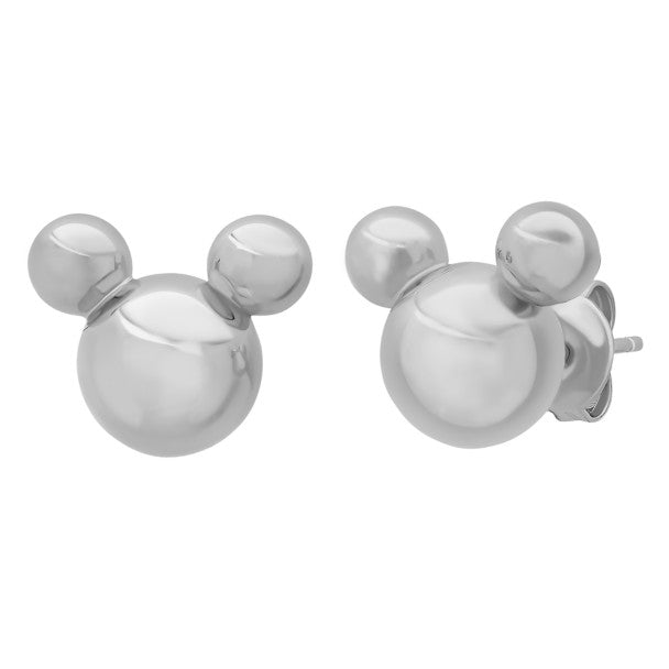 Aros de plata esterlina con ícono de Mickey Mouse