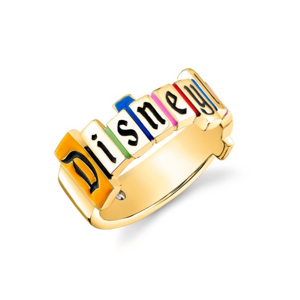 Anillo Disneyland Marquee dorado de CRISLU