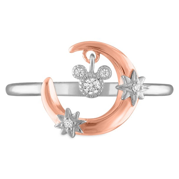 Anillo de luna creciente de Mickey Mouse