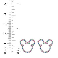 Aros con gemas multicolor de Mickey Mouse