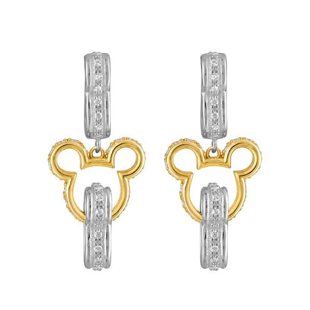 Aros colgantes de Mickey Mouse by Rebecca Hook