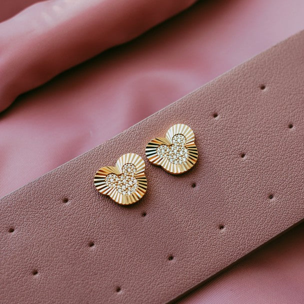 Aros estriados con ícono de Mickey Mouse