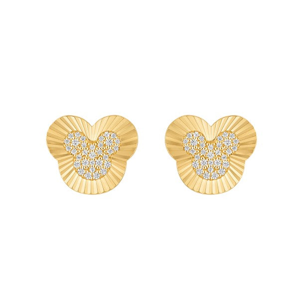 Aros estriados con ícono de Mickey Mouse